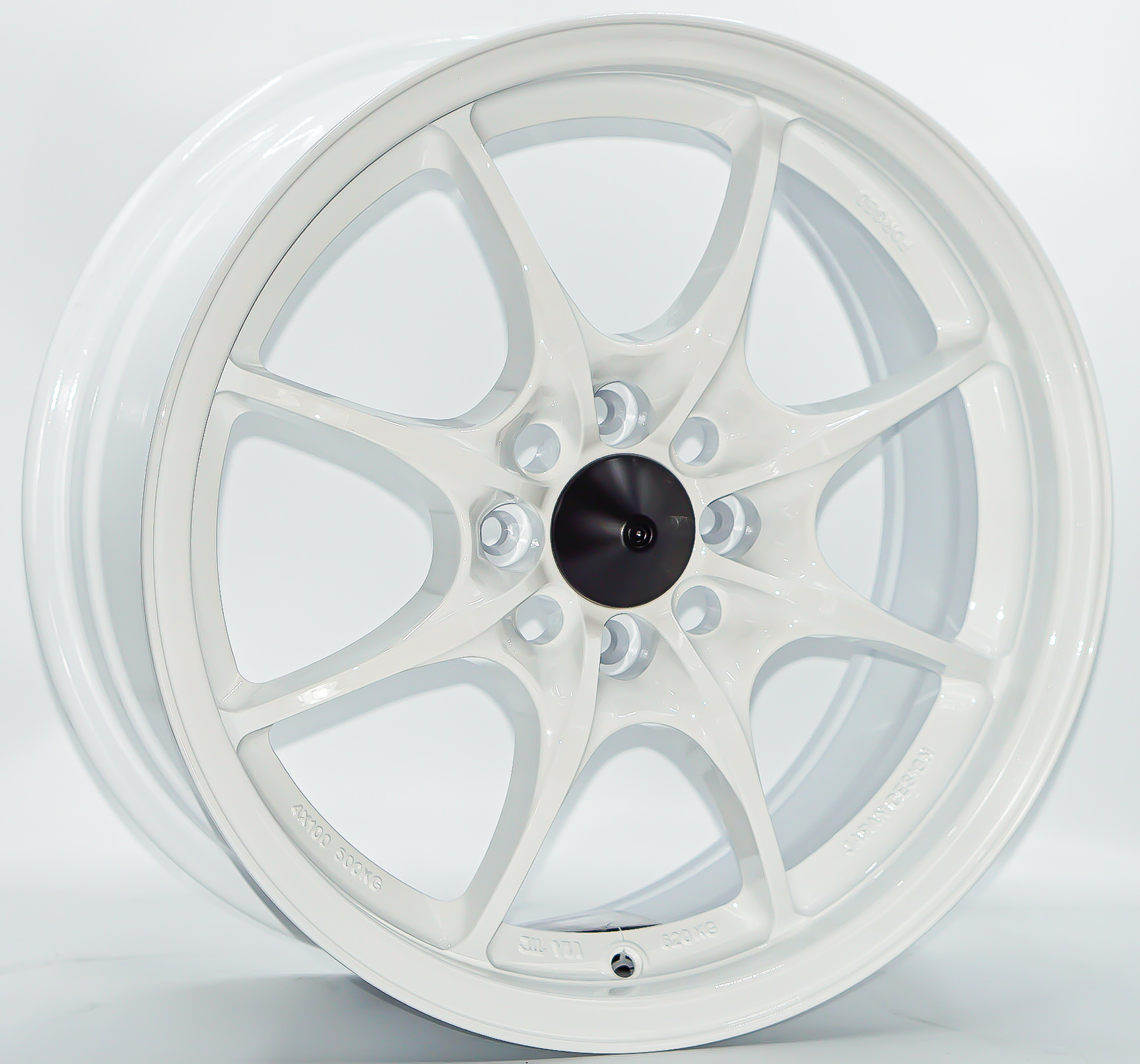 ล้อแม็ก ล้อแม็กใหม่ FlowFoming AutoOption MF8 4รู100 ET35 สีขาว 7-16นิ้ว