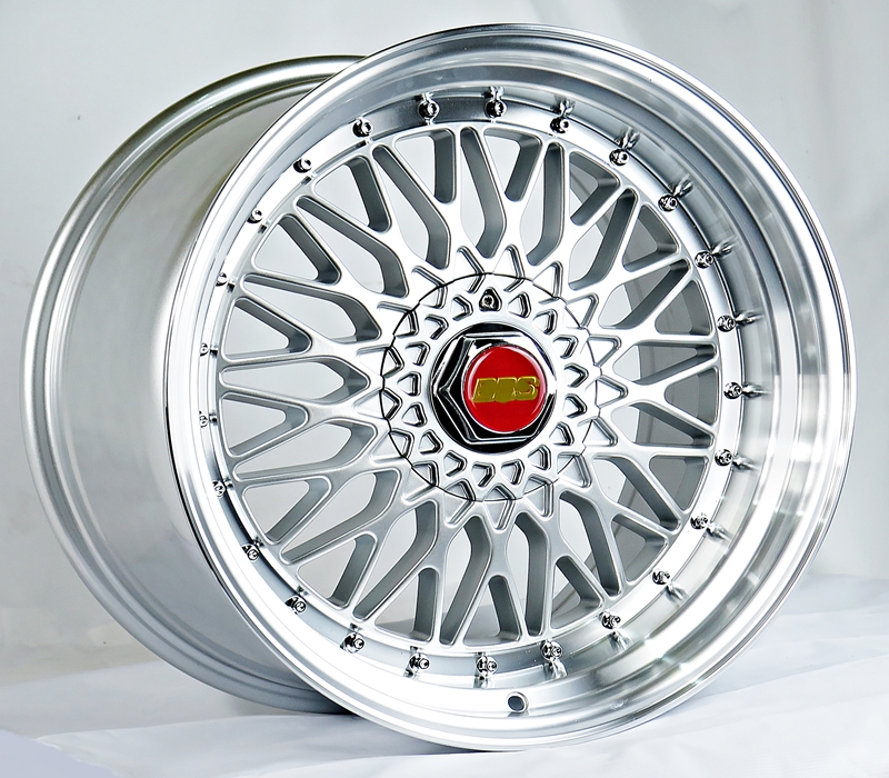 ล้อแม็ก แม็กซ์ใหม่ลาย BBS RS 5รู112 ET30 ซิลเวอร์ กว้าง8 ขอบ18นิ้ว 