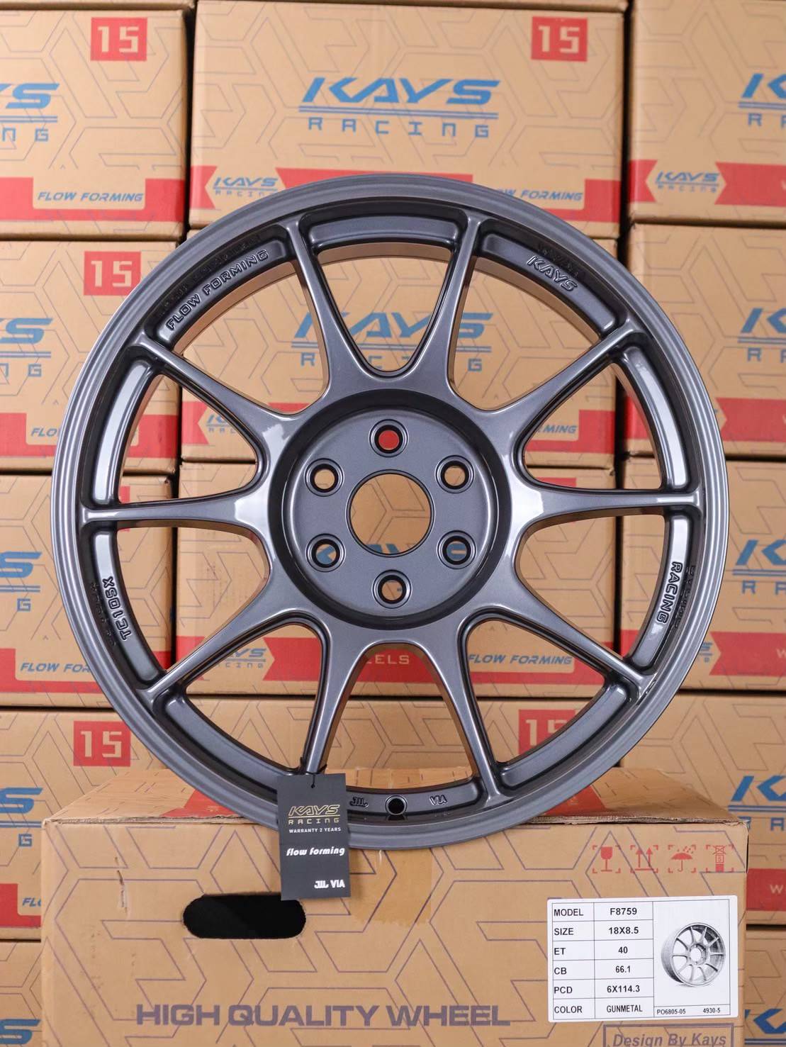 ล้อแม็ก ล้อแม็ก TC105 6รู114.3 ET40 สีขาว กว้าง8.5-18นิ้ว(นาวาร่า) 