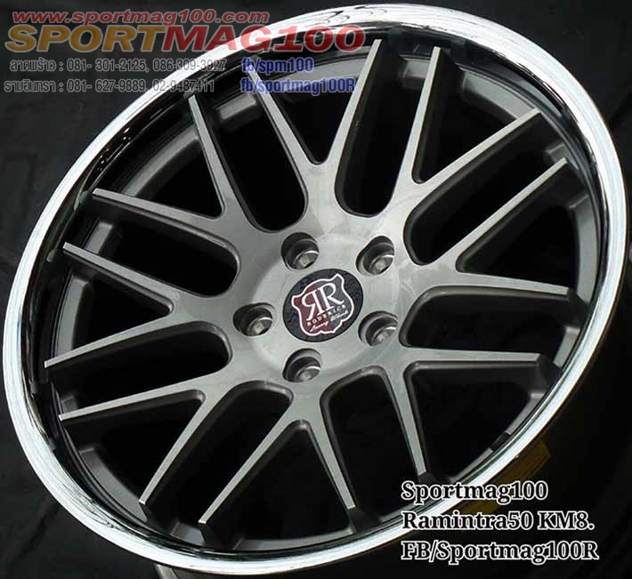 ล้อแม็ก ล้อแม็ก AAW ADV8 ขอบ19นิ้ว 5รู120 ET35 ทรายขัดขอบเลส F8.5 R9.5นิ้ว 	