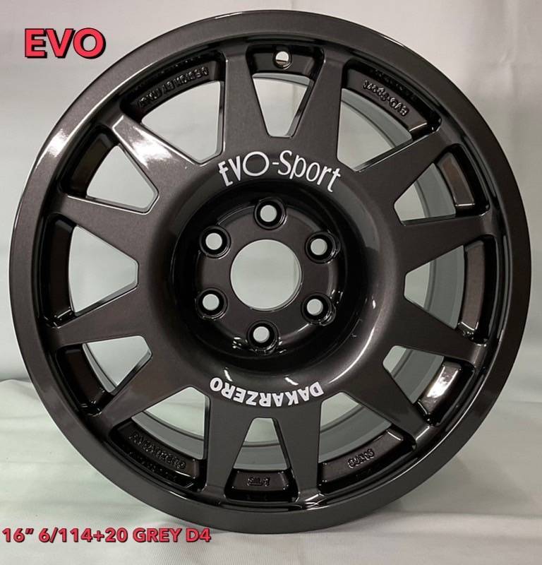 ล้อแม็ก Evo Cross 6รู114 Offset20 สีเทา กว้าง8 ขอบ16 ล้อแม็ก ล้อแม็ก Evo Cross 6รู114 Offset20 สีเทา กว้าง8 ขอบ16