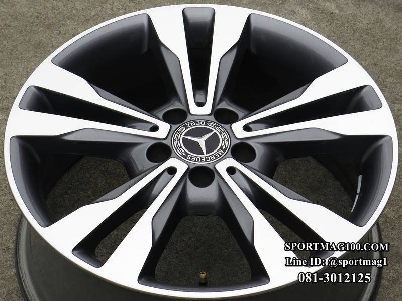 ล้อแม็ก ล้อแม็กแท้ห้าง Benz C-class W205 5รู112 กันเมทาลิกหน้าเงาET44-56 F7.5 R8.5-18นิ้ว(ลาดพร้าว)