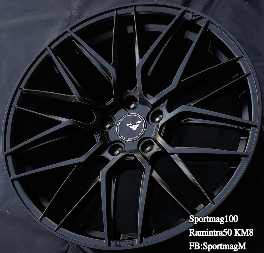 ล้อแม็ก ล้อแม็กใหม่ MGW Vorsteiner 5รู112 ET38 ดำด้าน F8.5 R9.5-19นิ้ว 