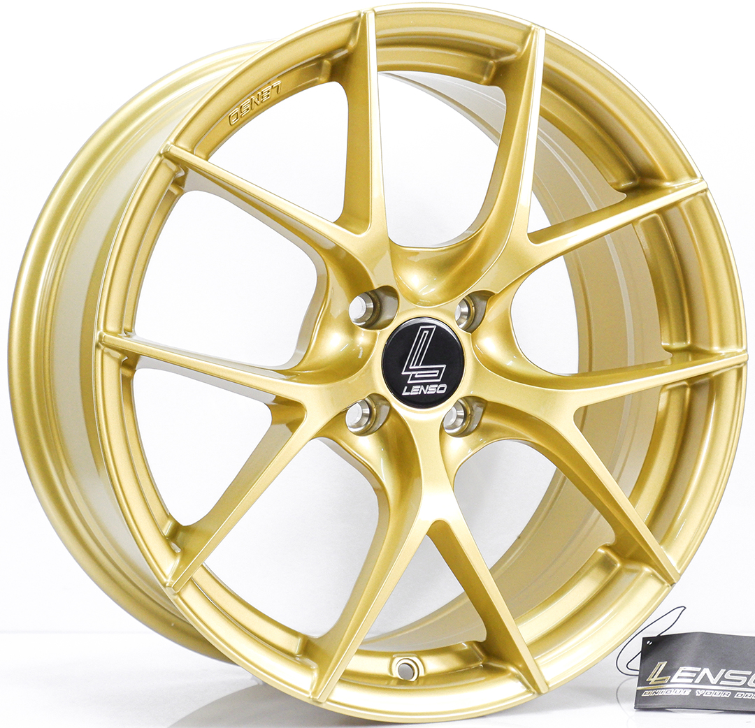ล้อแม็ก ล้อแม็ก Lenso JagerDyna JAD 4รู100 ET35 ทองใส กว้าง7 ขอบ16นิ้ว