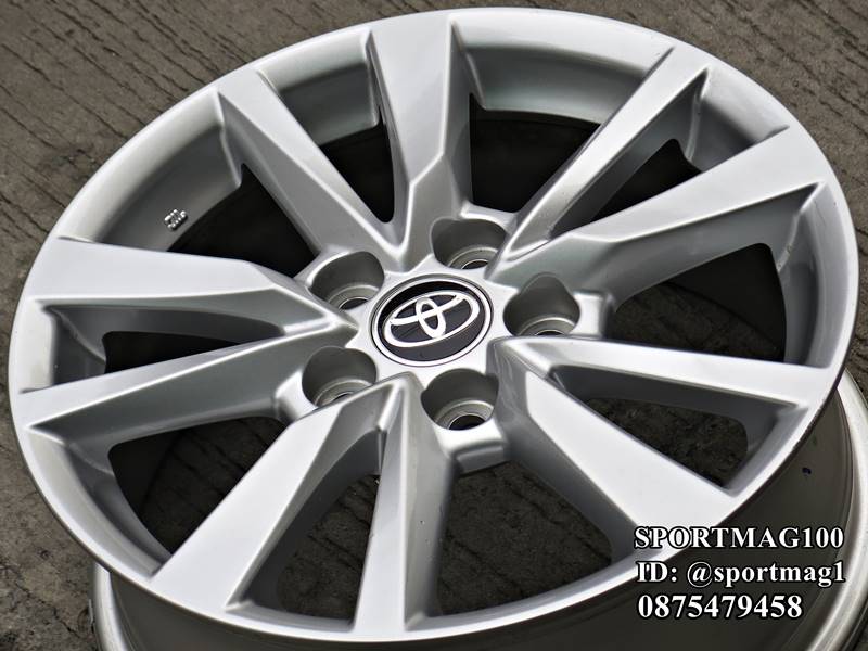 ล้อแม็กป้ายแดง Toyota New Camry 5รู114 ซิลเวอร์ 6.5-16นิ้ว(ลาดพร้าว) ล้อแม็ก ล้อแม็กป้ายแดง Toyota New Camry 5รู114 ซิลเวอร์ 6.5-16นิ้ว(ลาดพร้าว)