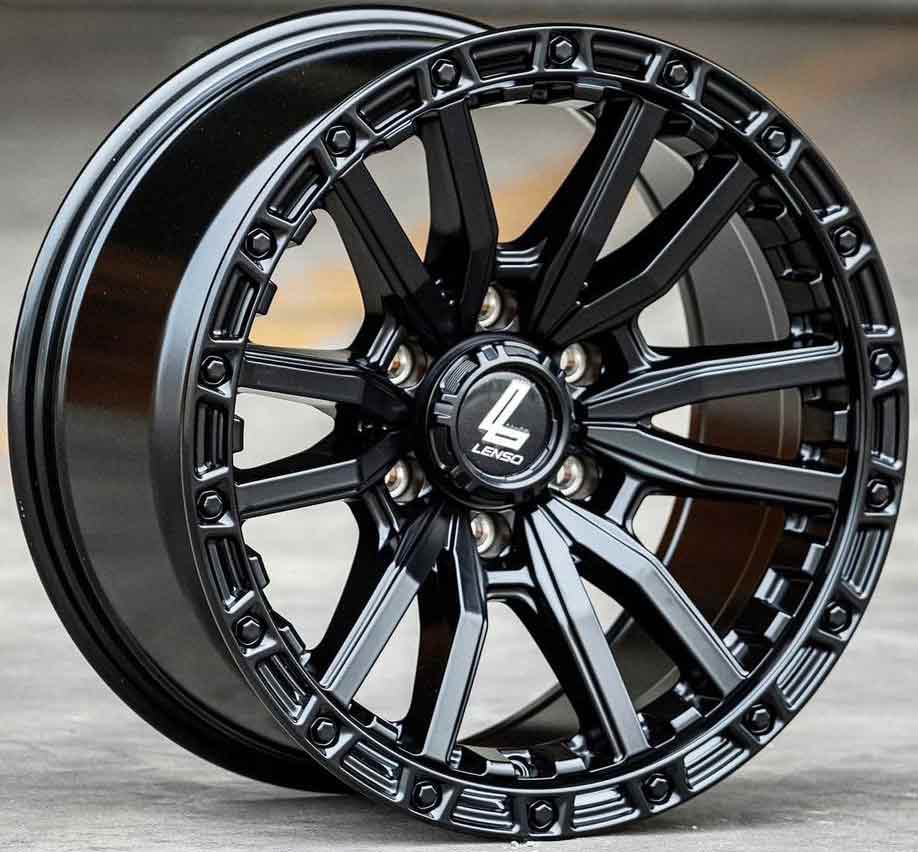 ล้อแม็ก ล้อแม็ก Lenso Mx Valor 6รู139.7 ET12 สีดำ กว้าง9 ขอบ17นิ้ว