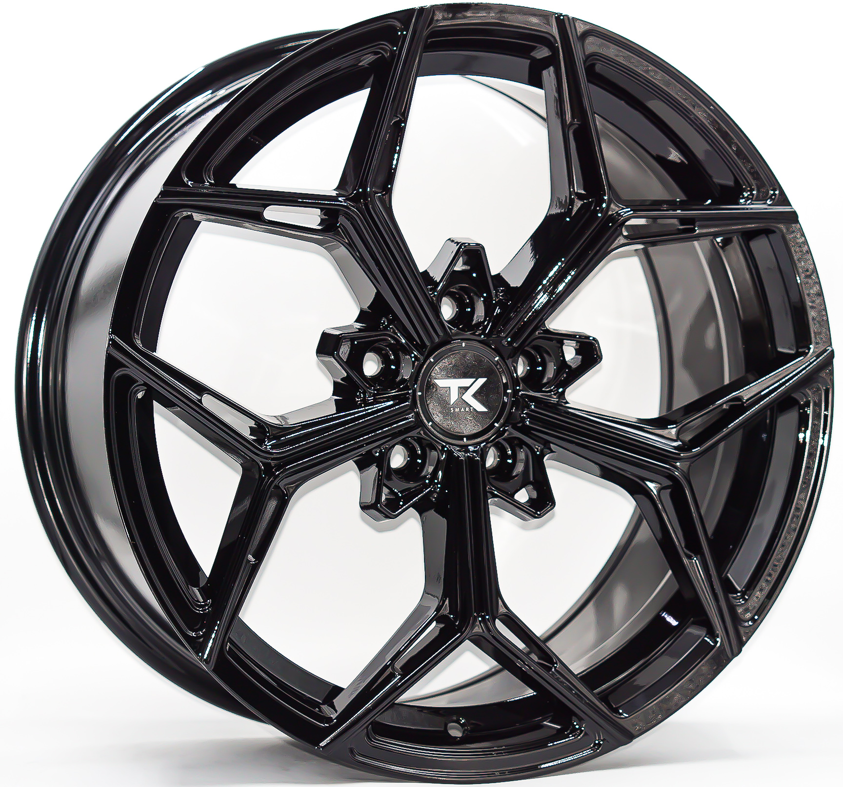 ล้อแม็ก TK Smart TK Vela ขอบ 18 กว้าง 8.5นิ้ว 5รู108 Offset35 สีดำเงา  ล้อแม็ก ล้อแม็ก TK Smart TK Vela ขอบ 18 กว้าง 8.5นิ้ว 5รู108 Offset35 สีดำเงา