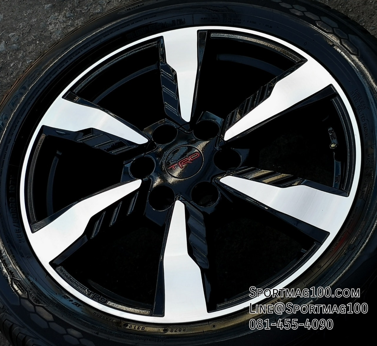 ล้อแม็ก ล้อแม็กToyota TRD ขอบ20นิ้ว 6รู139 ET30 ดำ กว้าง 7.5นิ้ว(รามอินทรา) 