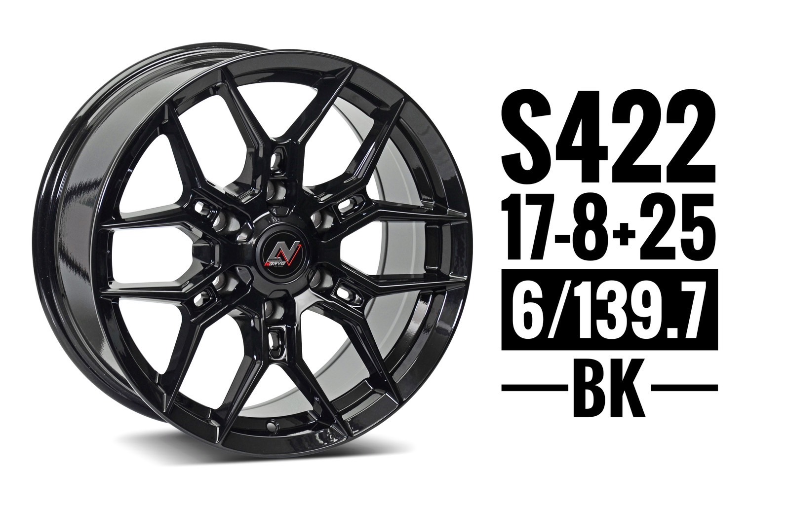 ล้อแม็ก ล้อแม็ก SSW S422 6รู139.7 ET25 สีดำ กว้าง8 ขอบ17นิ้ว