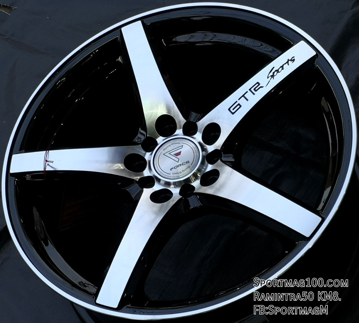 ล้อแม็ก ล้อแม็กซ์ใหม่ Cosmis Force GTR sport 5รู100/114 ET40 กว้าง7.5 ขอบ17นิ้ว