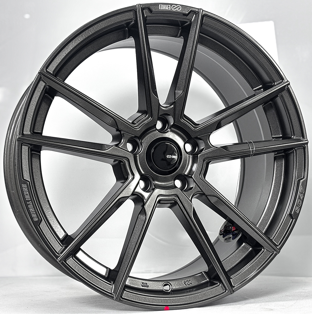 ล้อแม็ก ล้อแม็กใหม่ ENKEI SC47 ขอบ18นิ้ว กว้าง8.5นิ้ว 5รู114.3 Offset40 สีกันเมทาลิก