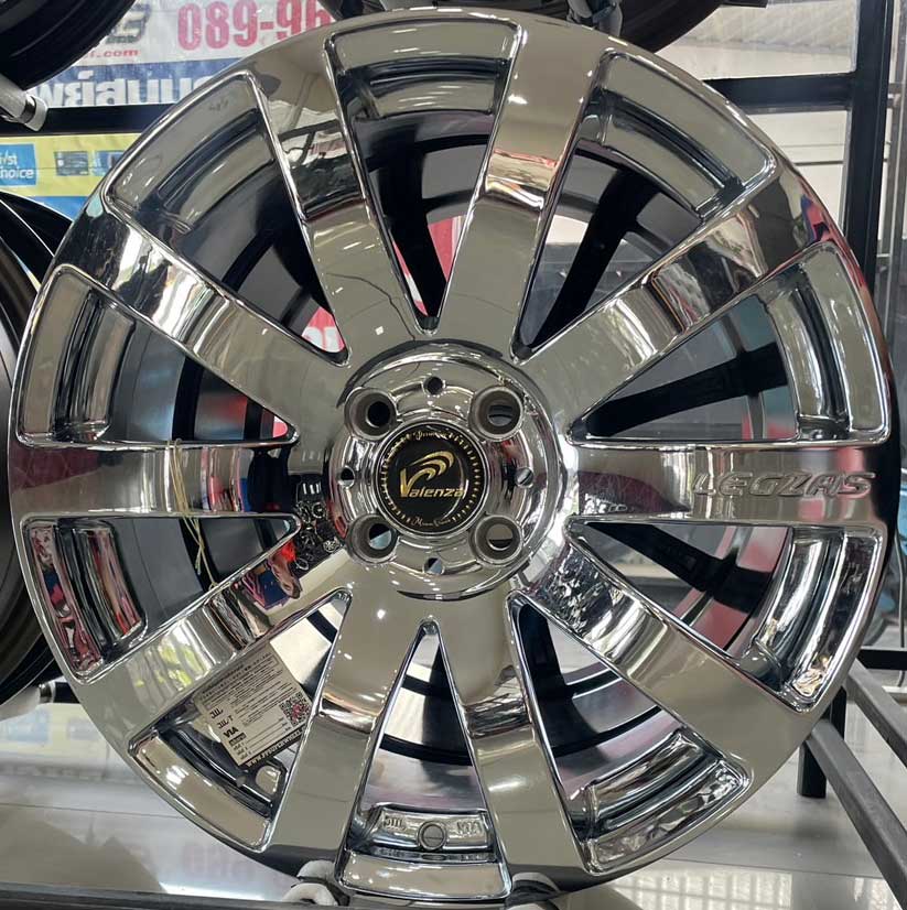 ล้อแม็ก Cosmis Valenza Legza 4รู100 ET38 โครเมียม กว้าง 7.5 ขอบ17นิ้ว ล้อแม็ก ล้อแม็ก Cosmis Valenza Legza 4รู100 ET38 โครเมียม กว้าง 7.5 ขอบ17นิ้ว