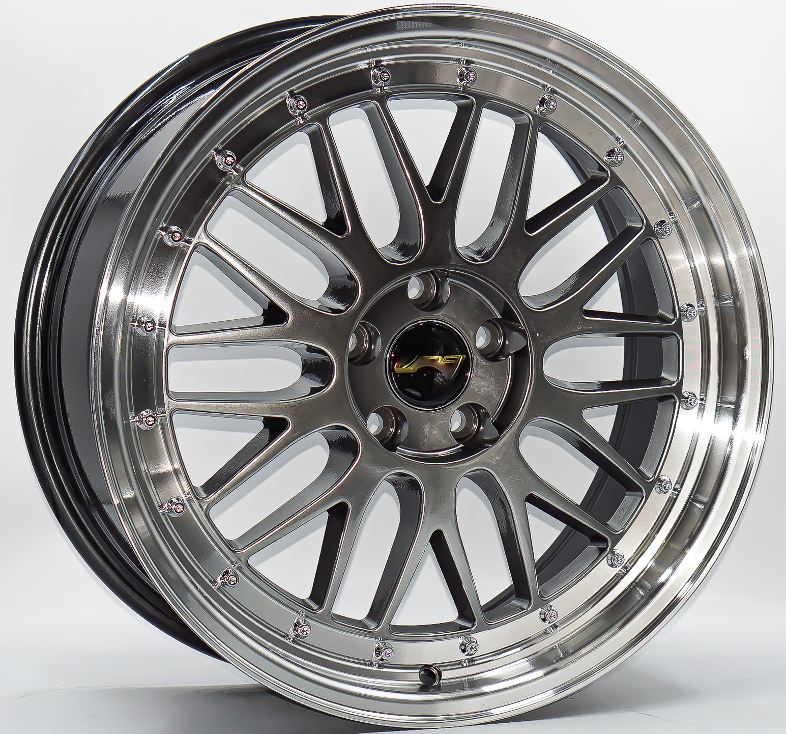 ล้อแม็ก ล้อแม็ก LMR 5รู112/114 ET35 ไฮเปอร์แบล็คขอบเงา กว้าง7.5 ขอบ17นิ้ว