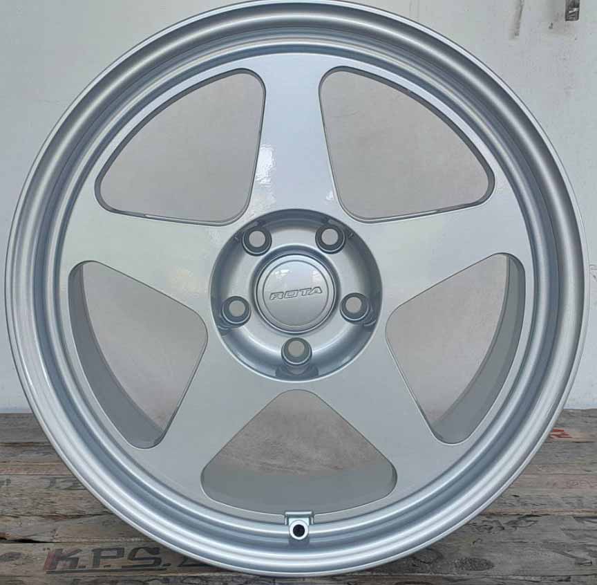 ล้อแม็ก ล้อแม็กใหม่ Rota Spoon 5รู114 ET35 สีซิลเวอร์ กว้าง8.5 ขอบ18นิ้ว 