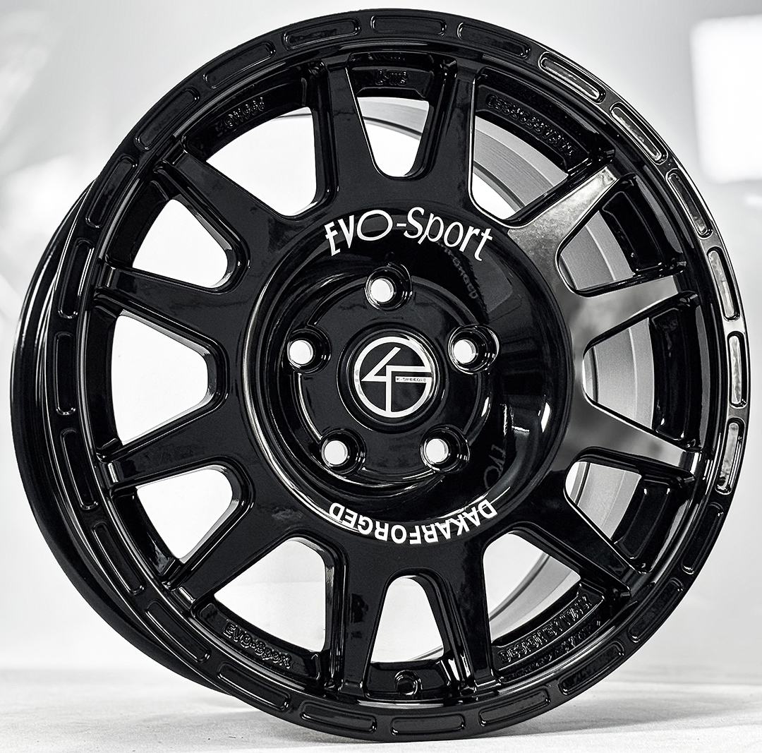 ล้อแม็ก ล้อแม็ก New Evo Cross ขอบ16นิ้ว กว้าง8นิ้ว 5รู114.3 Offset35 สีดำเงา 