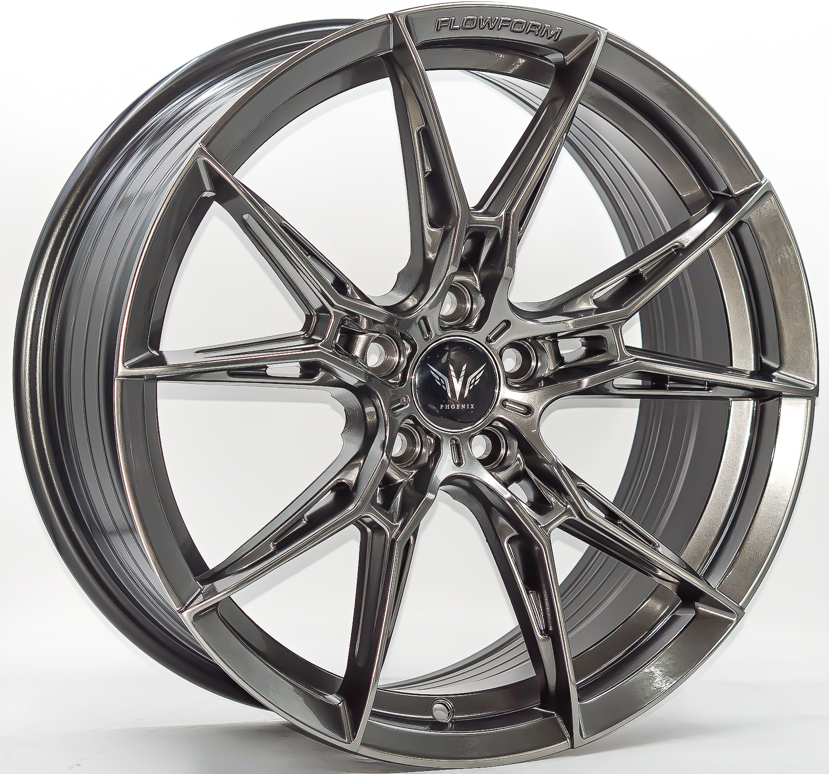 ล้อแม็ก ล้อแม็ก WP FF050 5รู112/114 ET35 สีไฮเปอร์แบล็ค กว้าง7.5 ขอบ17นิ้ว 