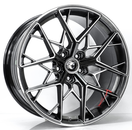 ล้อแม็ก ล้อแม็กใหม่เบา MGW HRE Flowforming 5รู112 ไฮเปอร์แบล็ค Offset35-38 กว้างF8.5 R9.5 ขอบ19
