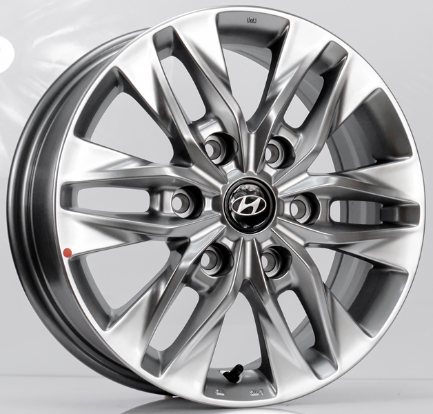 ล้อแม็ก ล้อแม็กใหม่ Hyundai H1 Elite สีไฮเปอร์ 6รู139 Offset56 กว้าง 6.5นิ้ว ขอบ 16นิ้ว