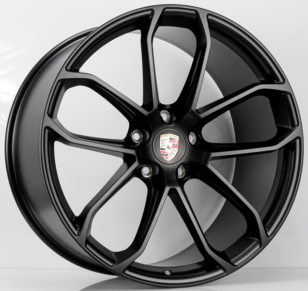 ล้อแม็ก ล้อแม็กเบาสุดFORGED Porshe D221793 สีดำด้าน 5รู130 สเปค F10 R11.5 Offset48-61 ขอบ 22นิ้ว