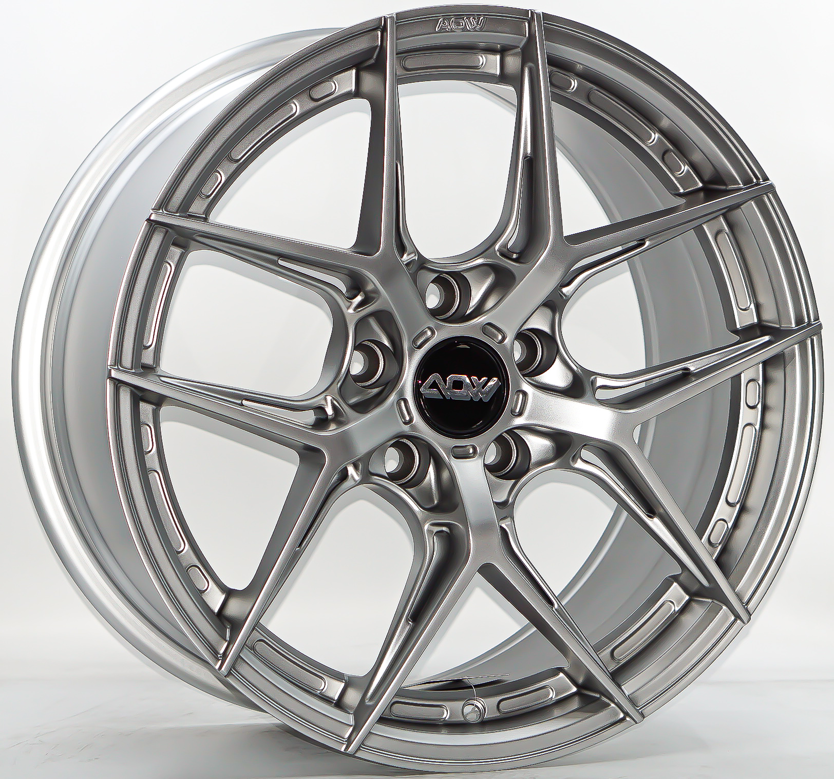ล้อแม็ก ล้อแม็ก AOW20 ขอบ 17 กว้าง 8.5นิ้ว 5รู114.3/112 Offset35 สีแพลทินั่มซิลเวอร์