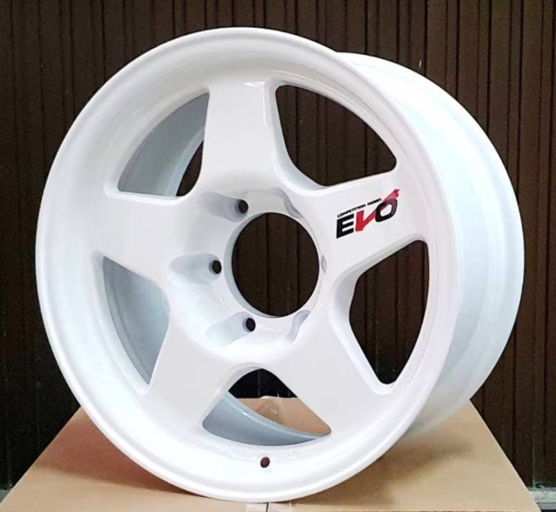 ล้อแม็ก ล้อแม็ก Kspeed Evo Rally 6รู139.7 ET10 สีขาว กว้าง8 ขอบ16นิ้ว
