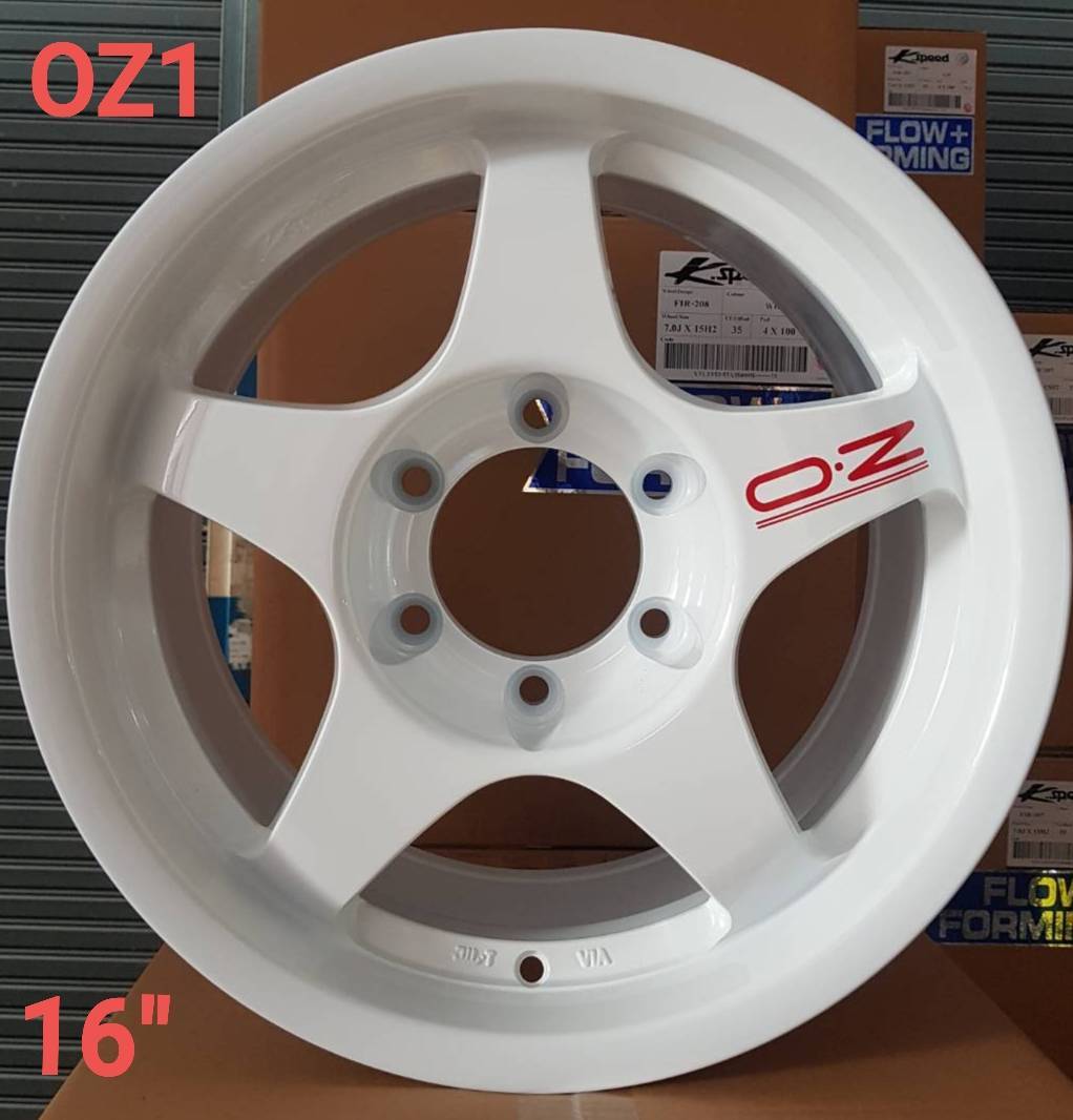 ล้อแม็ก Kspeed OZ 6รู139.7 ET10 สีขาว กว้าง8 ขอบ16นิ้ว ล้อแม็ก ล้อแม็ก Kspeed OZ 6รู139.7 ET10 สีขาว กว้าง8 ขอบ16นิ้ว