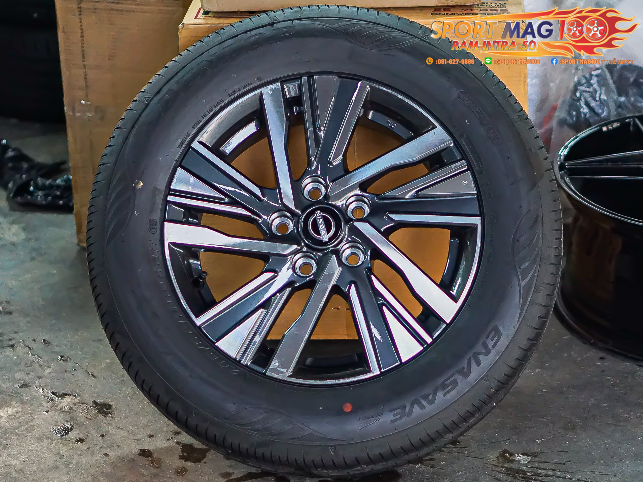 ล้อติดรถ Nissan Serana ขอบ16 กว้าง 6นิ้ว 5รู114.3 Offset 45 (รามอินทรา) ล้อแม็ก ล้อติดรถ Nissan Serana ขอบ16 กว้าง 6นิ้ว 5รู114.3 Offset 45 (รามอินทรา)
