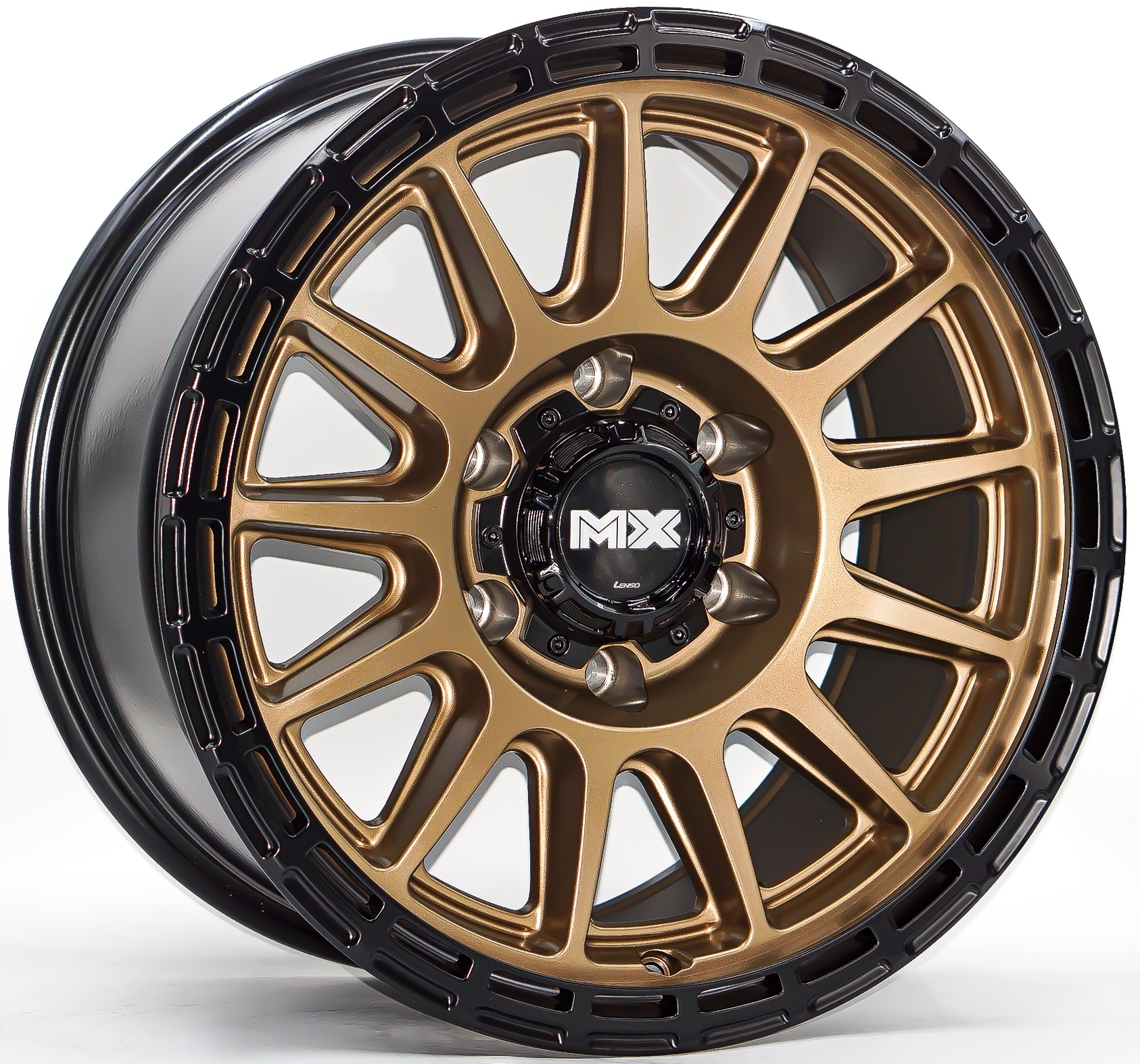 ล้อแม็ก ล้อแม็ก Lenso MX Dinero ขอบ 17นิ้ว กว้าง 9นิ้ว 6รู139.7 Offset12 สีทองขอบดำ