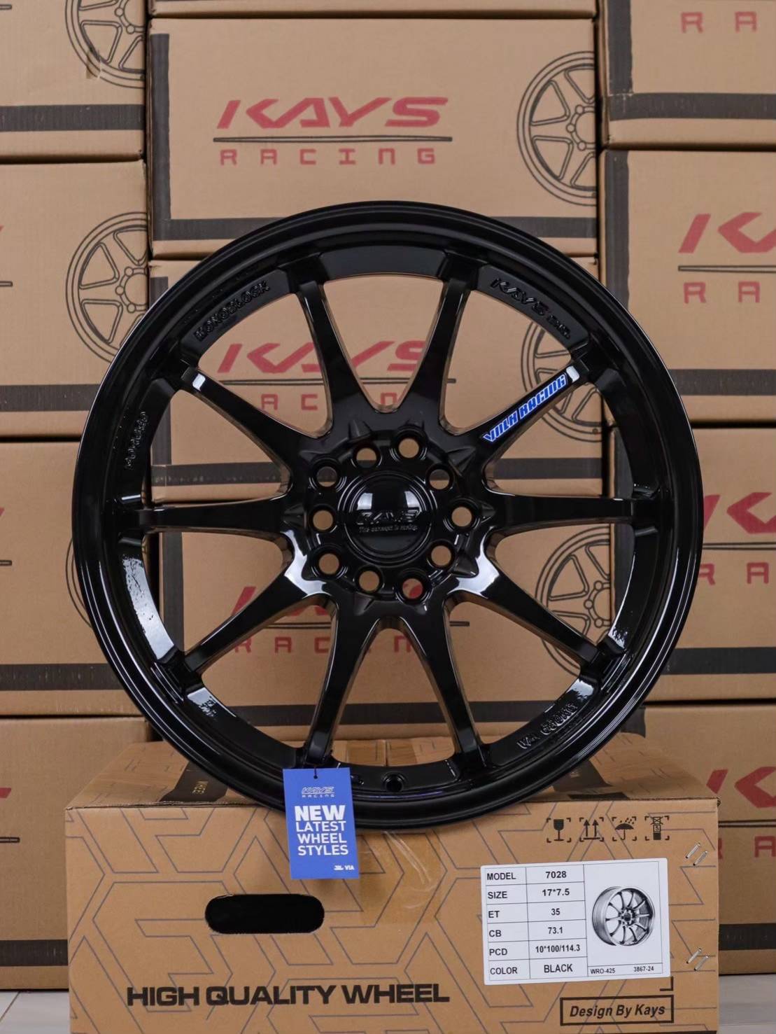 ล้อแม็ก ล้อแม็กเรซ CE28 5รู100/114 ET35 สีดำ กว้าง7.5 ขอบ17นิ้ว 