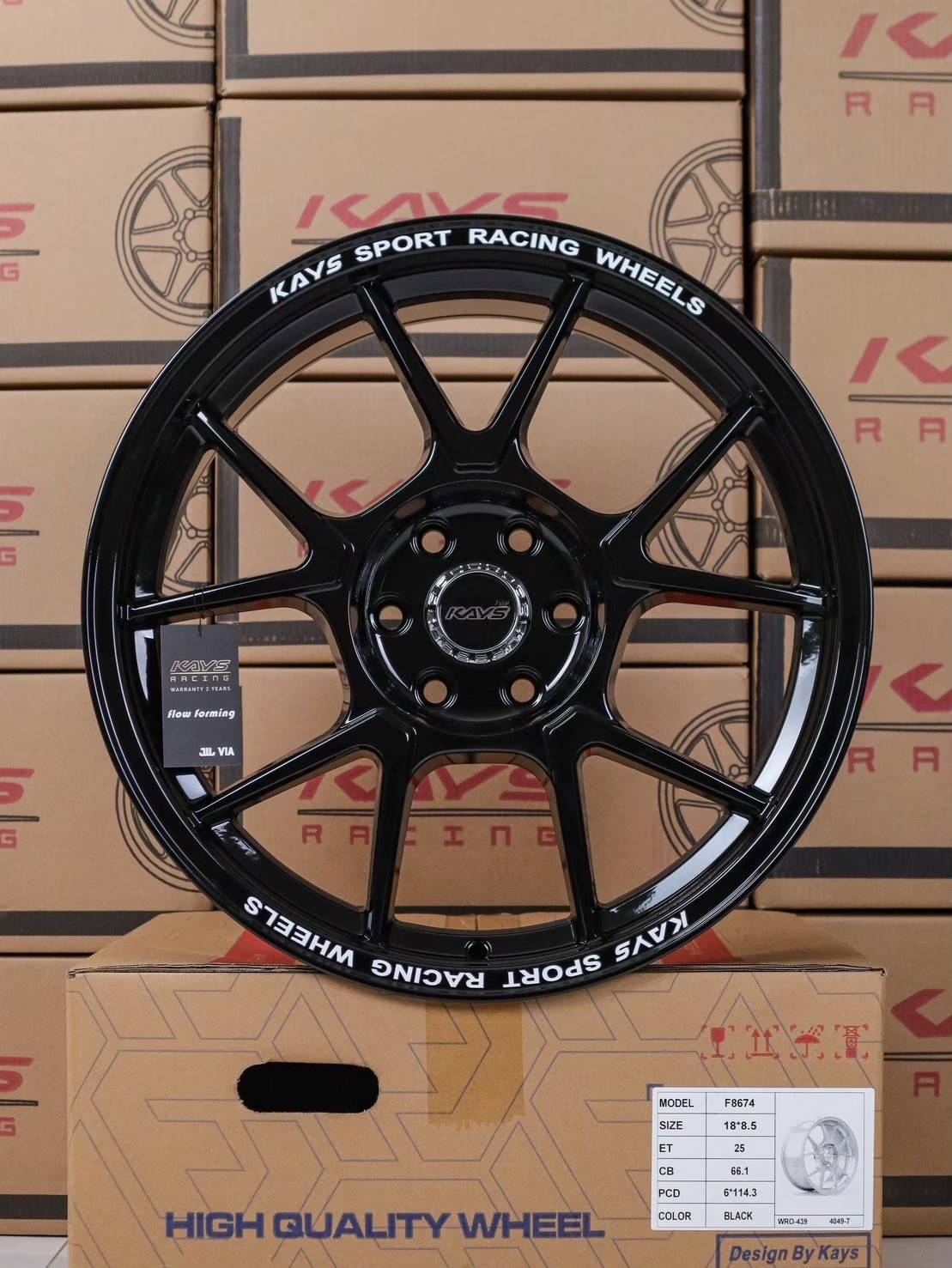 ล้อแม็ก ล้อแม็ก TC005 6รู114.3 ET25 สีดำ กว้าง8.5 ขอบ18นิ้ว(นาวาร่า) 