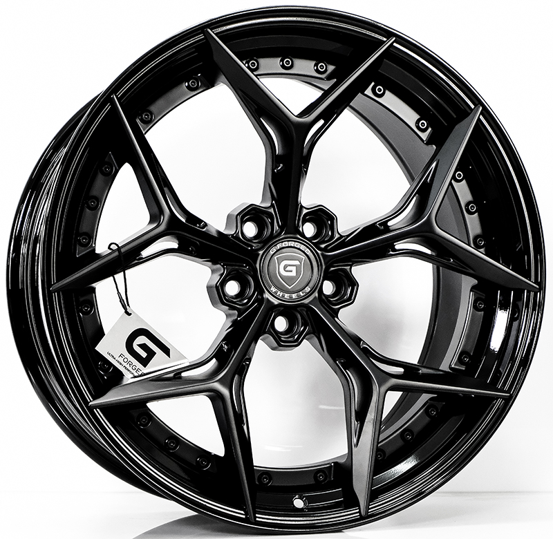 ล้อแม็ก ล้อแม็ก G-Forged GF15 FlowForming ขอบ 20 กว้าง F8.5 R10นิ้ว 5รู114.3/112 Offset32-40 สีดำด้าน
