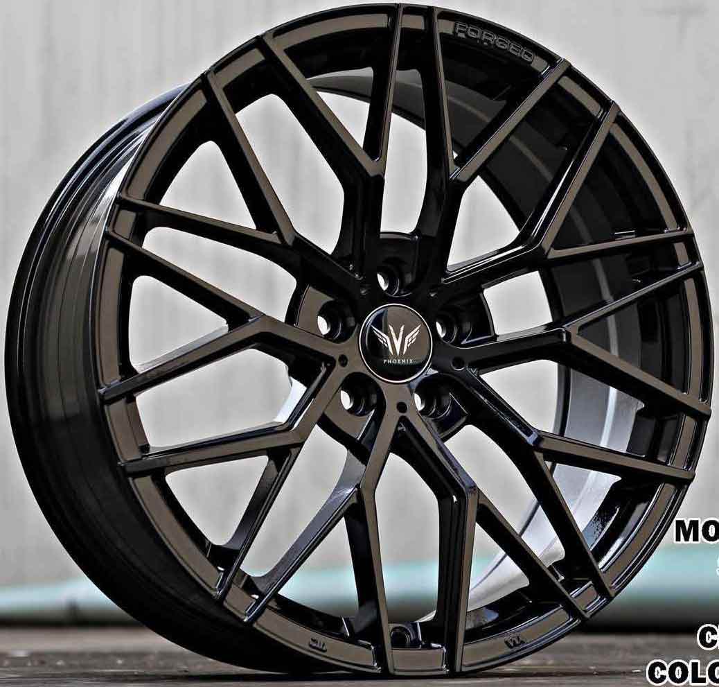 ล้อแม็ก ล้อแม็ก HR688 5รู100 ET35 ดำด้าน กว้าง8.5 ขอบ18นิ้ว