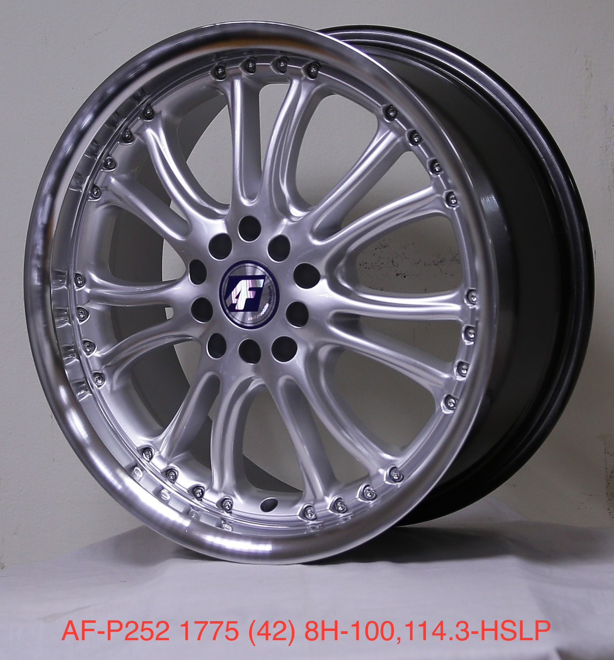ล้อแม็ก  เฮียสั่งลด ล้อแม็ก AF P252 4รู100/114 ET42 ไฮเปอร์ กว้าง7.5 ขอบ17นิ้ว 