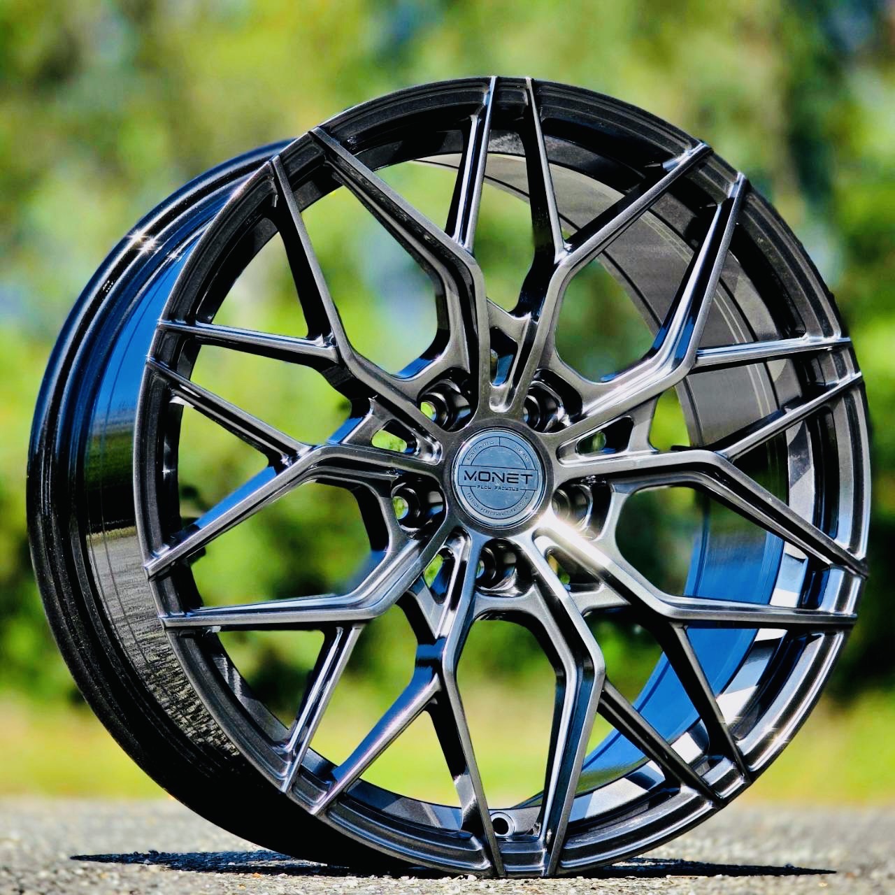 ล้อแม็ก ล้อแม็ก Monet FlowForming 5รู108 Offset35 สีไฮเปอร์แบล็ค กว้าง8.5 ขอบ18นิ้ว