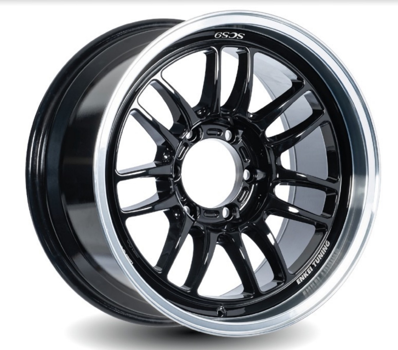 ล้อแม็ก Enkei Sc59 ขอบ18นิ้ว กว้าง9นิ้ว 6รู139.7 Offset0 สีดำขอบเงา