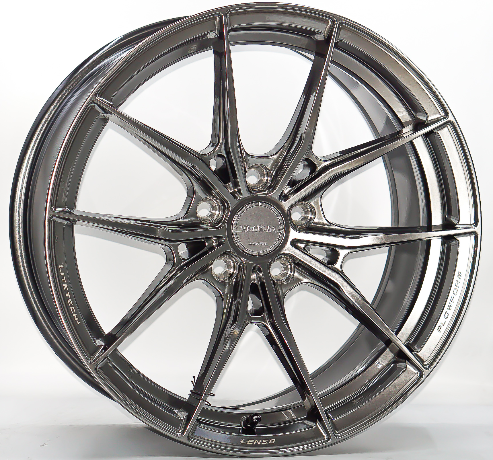 ล้อแม็กใหม่ FlowForming Lenso VENOM VNB LITETECH+ ขอบ18 กว้าง 8.5นิ้ว 5รู114.3 ET35 สีไฮเปอร์แบล็ค