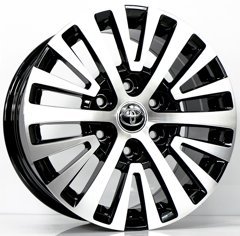 ล้อแม็ก ล้อแม็ก MJT Majesty ขอบ18นิ้ว กว้าง8นิ้ว 6รู130 Offset35 สีดำหน้าเงา (สำหรับรถตู้ Majesty)