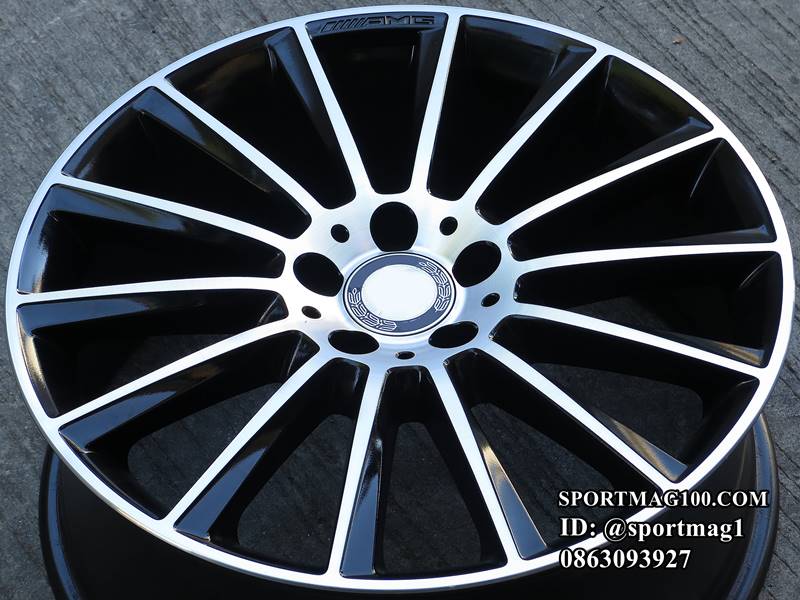 ล้อแม็กมือสองแท้ BENZ AMG CLS C257 ขอบ20นิ้ว ล้อหน้า8นิ้ว ล้อหลัง9นิ้ว 5รู112 Offset33-28 สีดำหน้าเงา(ลาดพร้าว)