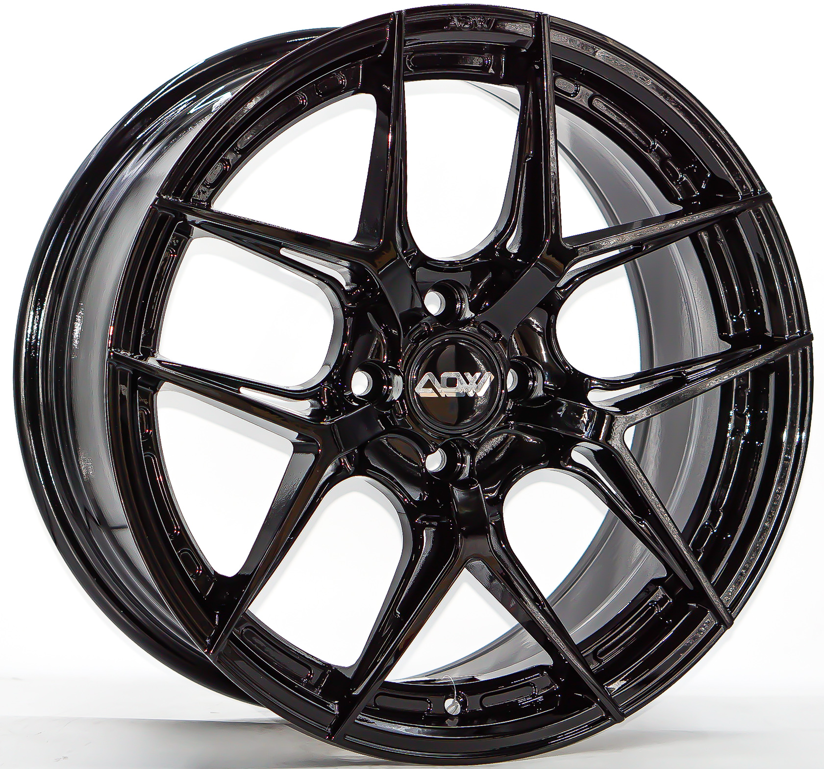 ล้อแม็ก ล้อแม็กใหม่ AOW20 ขอบ17นิ้ว กว้าง8นิ้ว 4รู100 Offset35 สีดำเงา