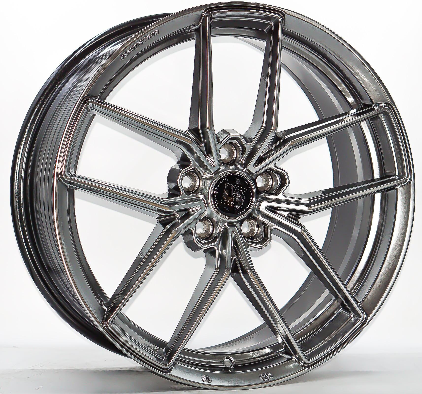 ล้อแม็ก ล้อแม็กใหม่ KOKO FF138 ขอบ18นิ้ว กว้าง8นิ้ว 5รู108 Offset38 สีไทเทเนียมซิลเวอร์