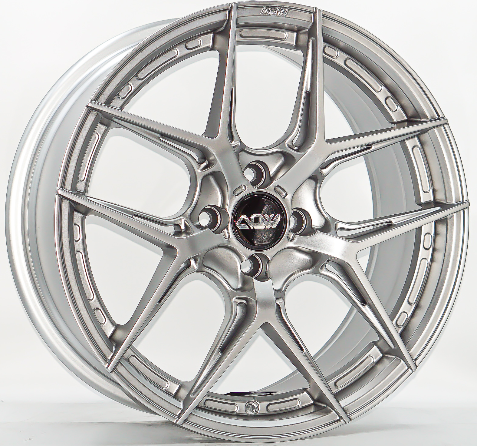 ล้อแม็ก ล้อแม็ก AOW20 ขอบ 17นิ้ว กว้าง 8นิ้ว 4รู100 Offset35 สีแพลทินั่มซิลเวอร์