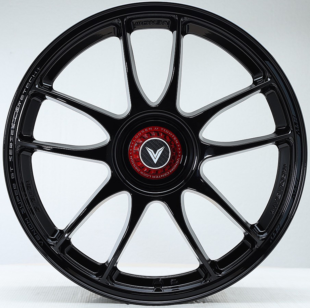 ล้อแม็ก ล้อแม็ก Lenso VNK Venom Litetech+ FlowForming ขอบ17นิ้ว กว้าง7.5นิ้ว 5รู100/114.3 Offset35 สีดำเงาPadGray