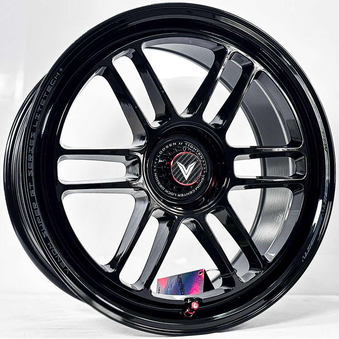 ล้อแม็ก ล้อแม็ก Lenso VNR Venom Litetech+ FlowForming ขอบ18นิ้ว กว้าง8.5นิ้ว 5รู114.3 Offset35 สีดำเงาPadGray
