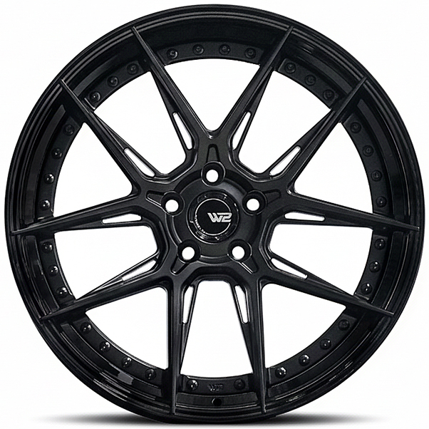 ล้อแม็ก ล้อแม็กแท้2ชิ้น Flowforming W2C ขอบ20นิ้ว กว้าง F9นิ้ว R10นิ้ว 5รู112/114.3 ET35-40 สีดำด้านขอบดำ 