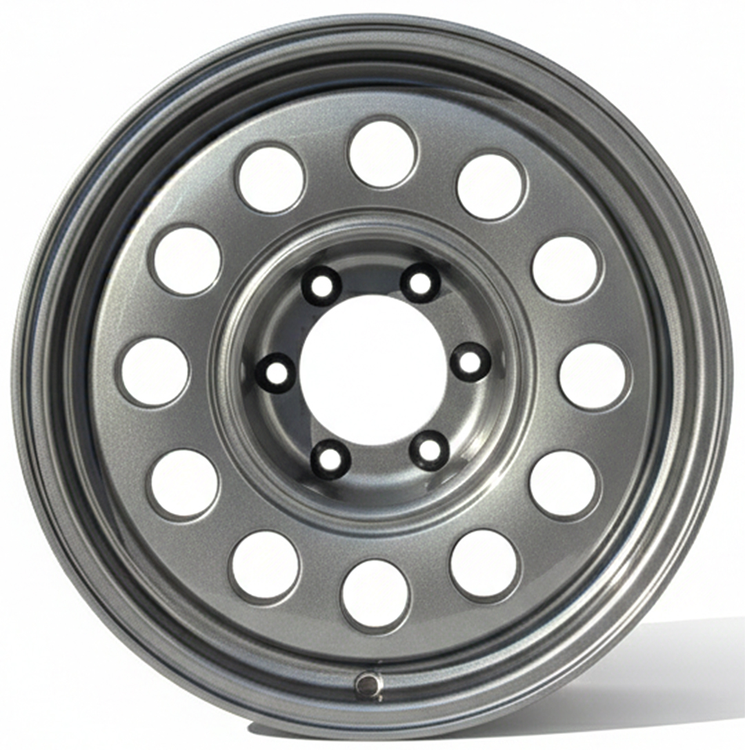 ล้อแม็ก ล้อทรงลุง JAOS ขอบ17นิ้ว กว้าง8.5นิ้ว 6รู139.7 Offset0 สีกันเมทาลิก