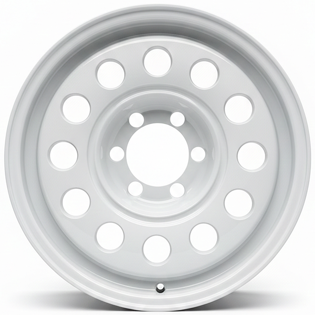 ล้อแม็ก ล้อทรงลุง JAOS ขอบ17นิ้ว กว้าง8.5นิ้ว 6รู139.7 Offset0 สีขาว