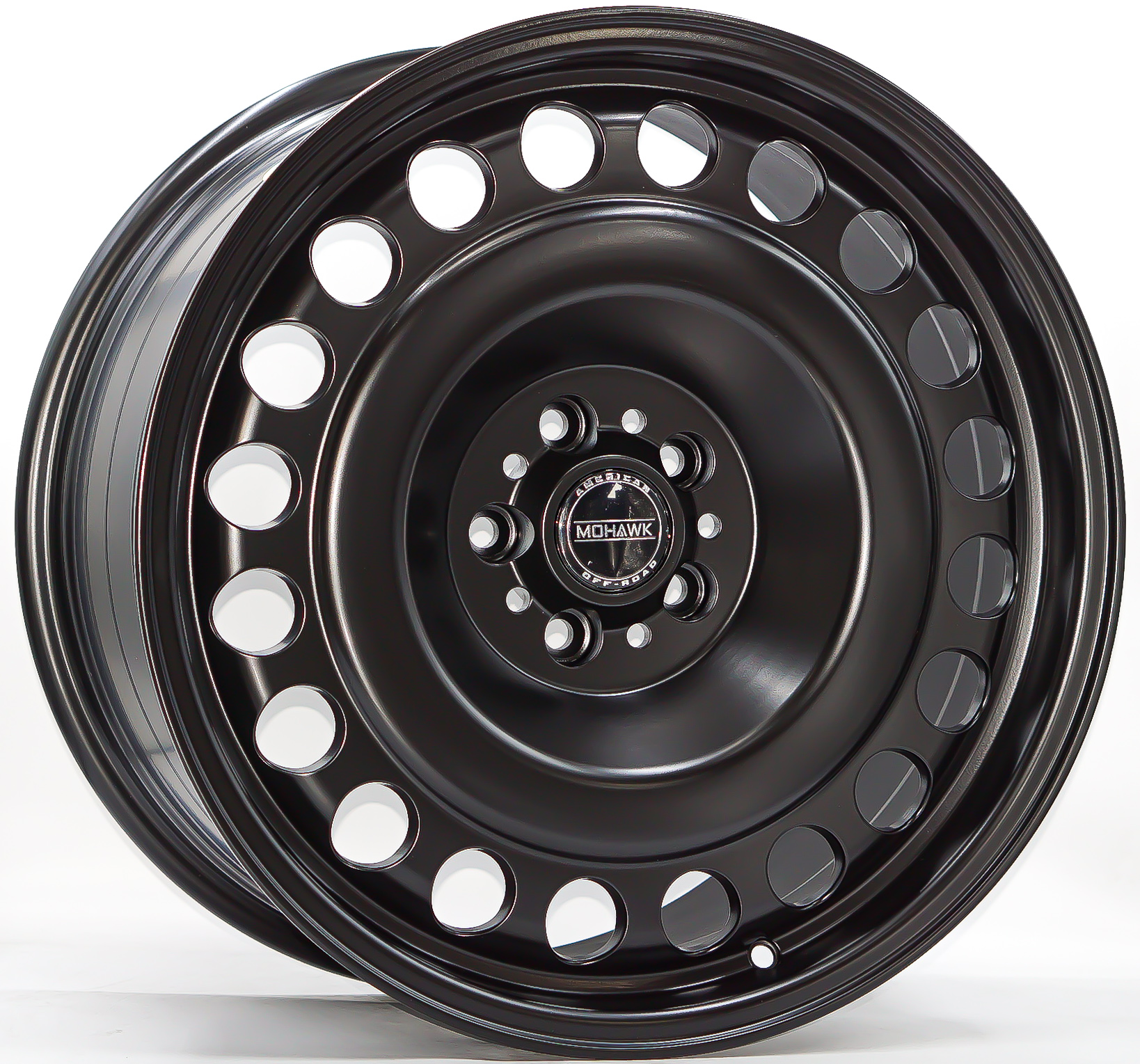 ล้อแม็ก ล้อแม็ก HR MOHAWK ขอบ18นิ้ว กว้าง9นิ้ว 5รู108 Offset30 สีดำด้าน
