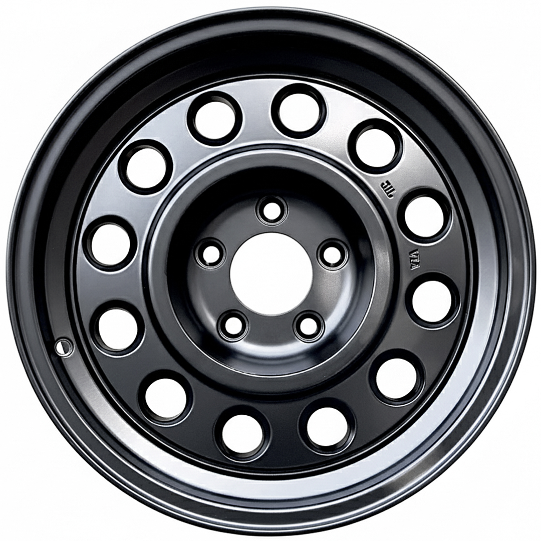 ล้อแม็ก ล้อทรงลุง JAOS ขอบ15นิ้ว กว้าง7.5นิ้ว 5รู114.3 Offset20 สีดำด้าน