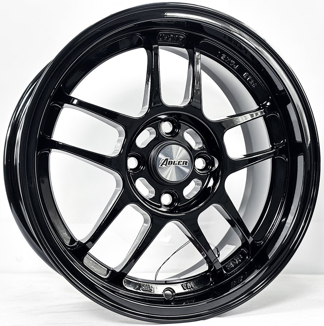 ล้อแม็ก ล้อแม็ก Yachiyoda U01R FlowForming ขอบ15นิ้ว กว้าง7นิ้ว 4รู100 Offset35 สีดำเงา