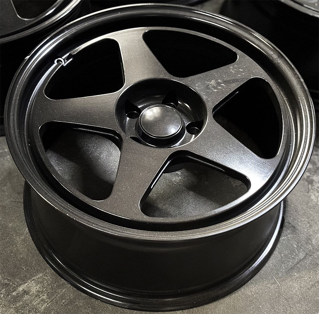 ล้อแม็ก ล้อแม็กมือสอง Spoon ขอบ18นิ้ว กว้าง8นิ้ว 5รู114.3 Offset35 สีดำด้าน(ลาดพร้าว)